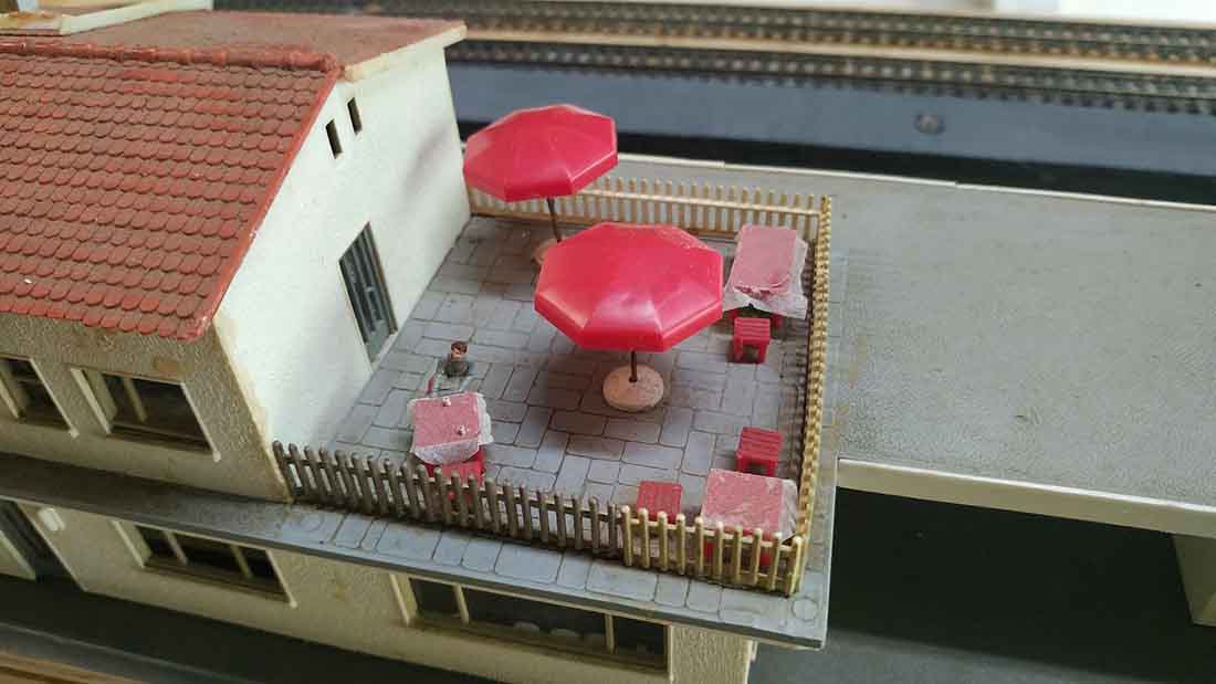model railroad details restaurant