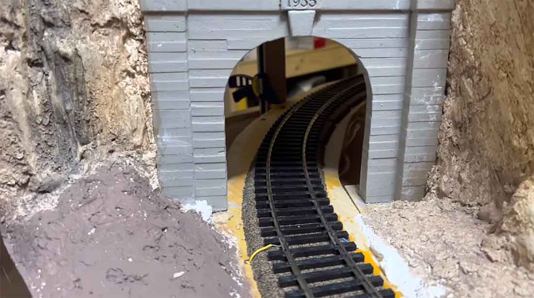 model train tunnel