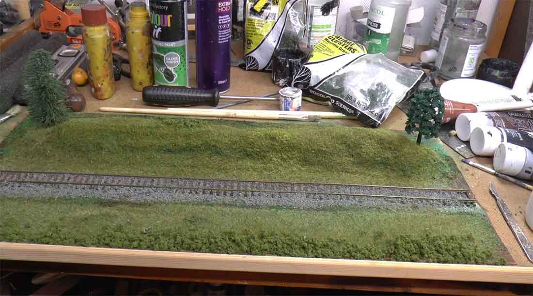 Scenery for model trains