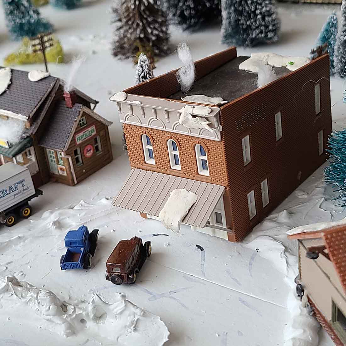christmas model railway layout