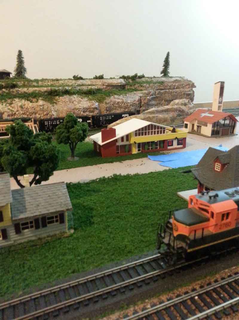 model railroad houses