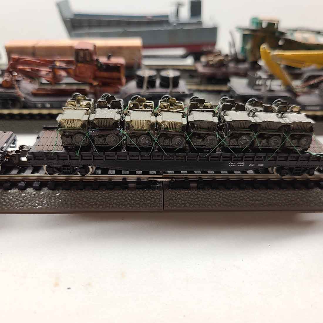 N scale model train layouy