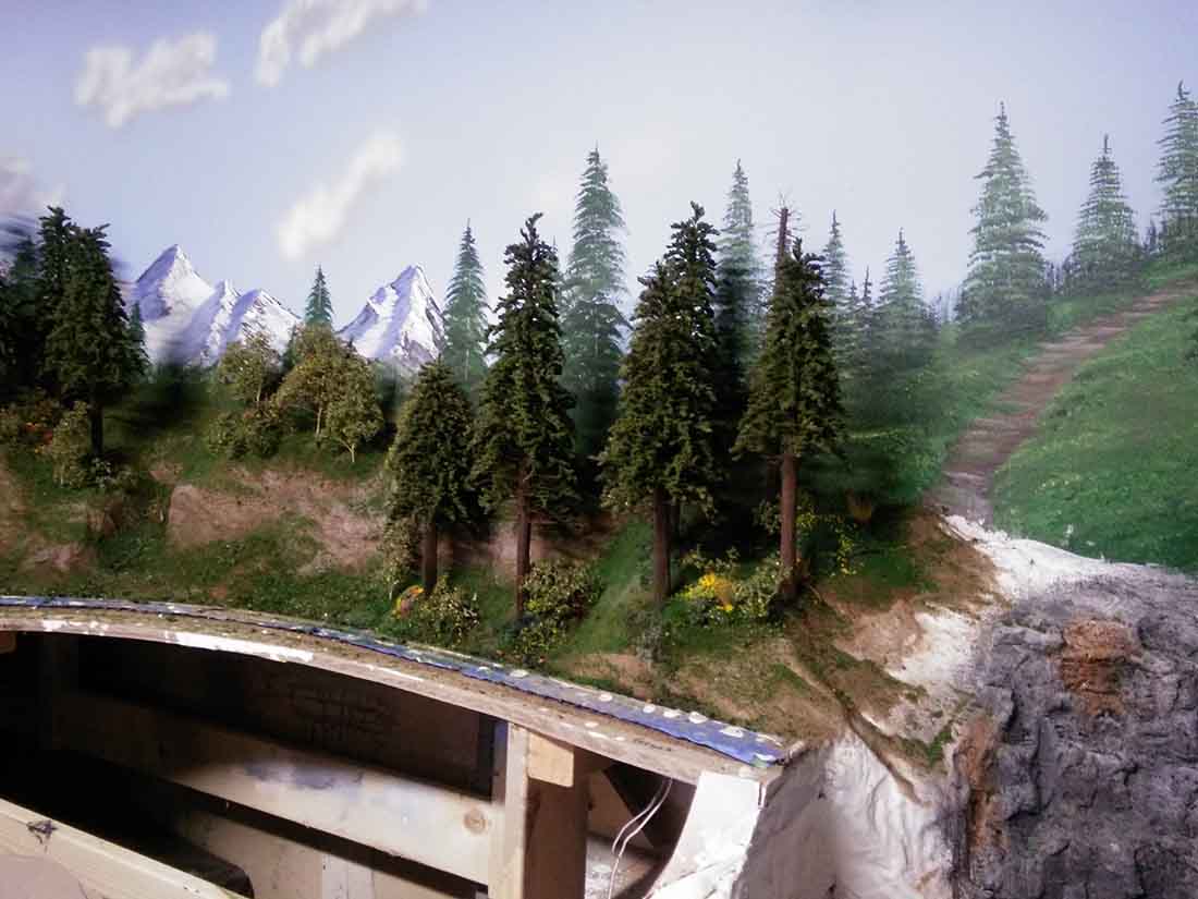 model railway backdrop