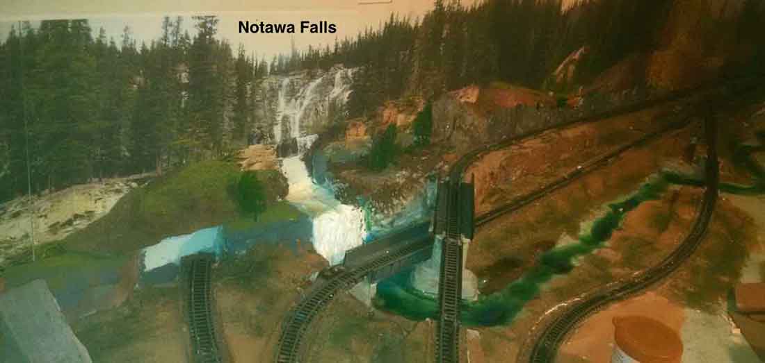 N scale Canada waterfall