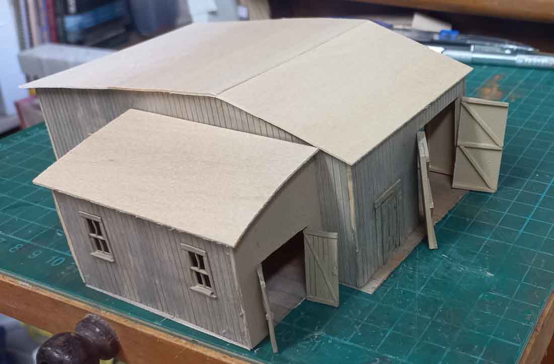 model railway shed