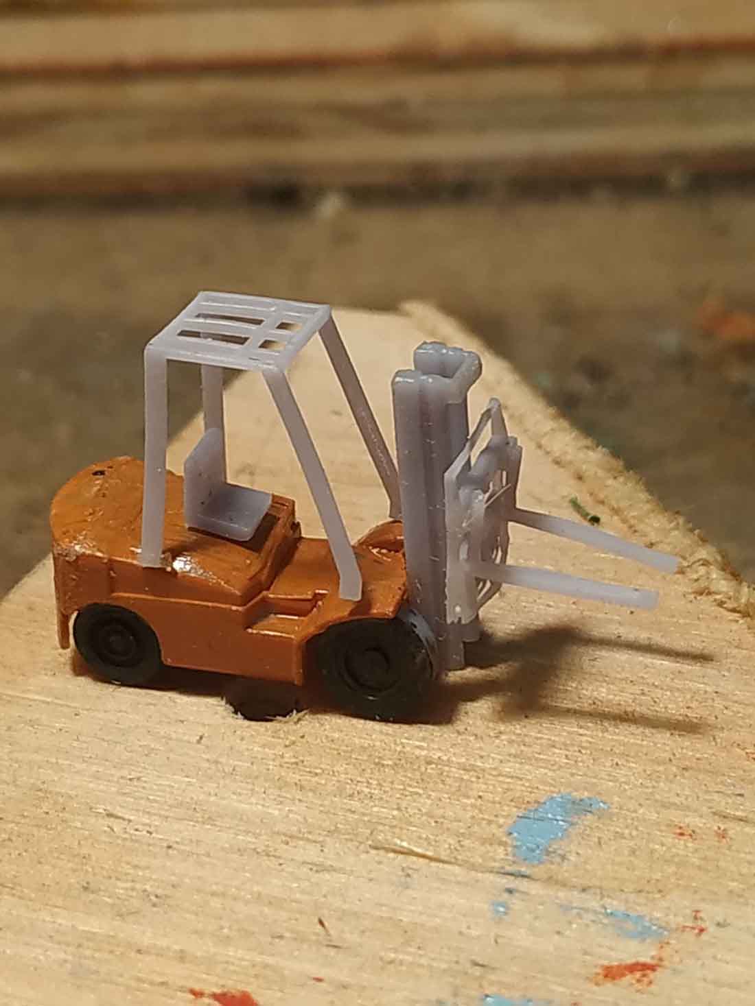 3d printer model railrway forklift
