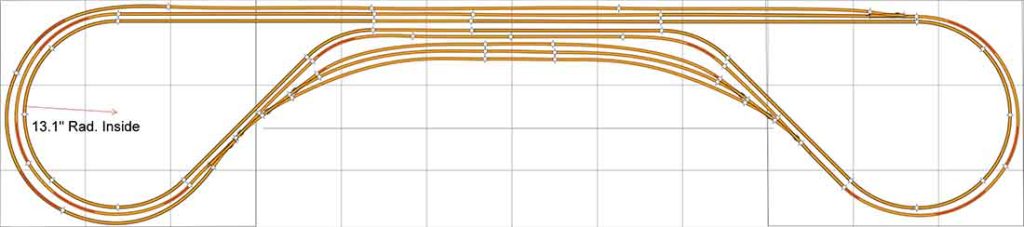 N scale curve radius - Model railroad layouts plansModel railroad