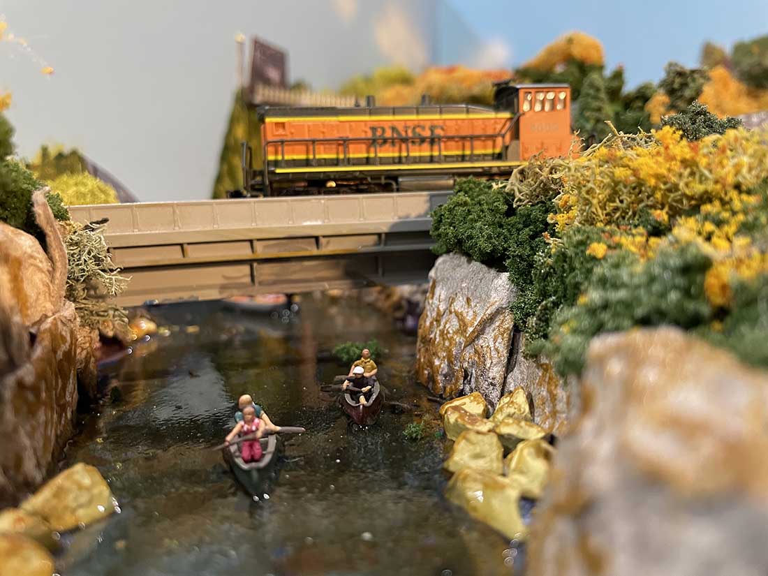 model railroad river