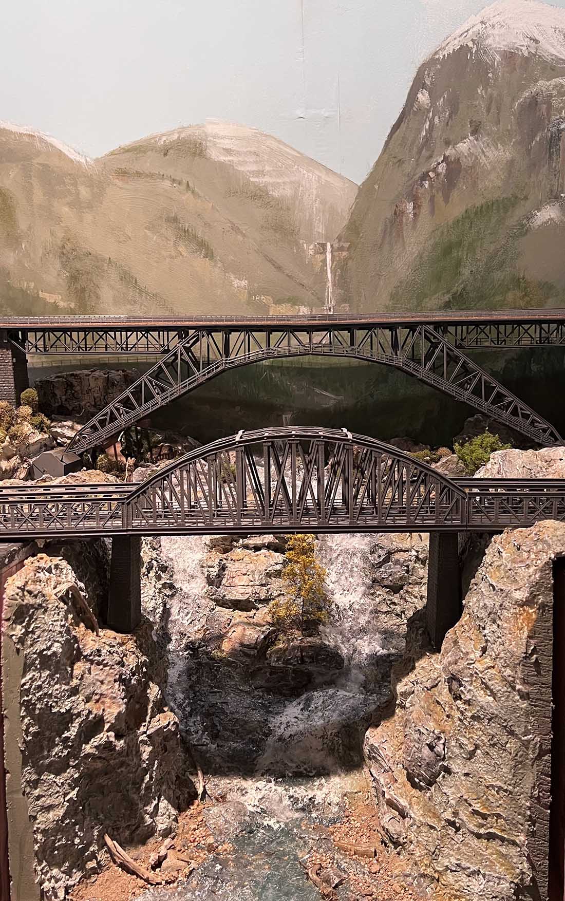 model railroad girder bridge