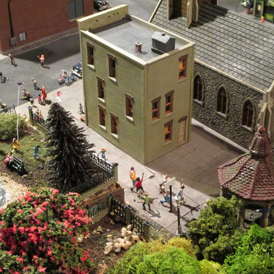 model train buildings