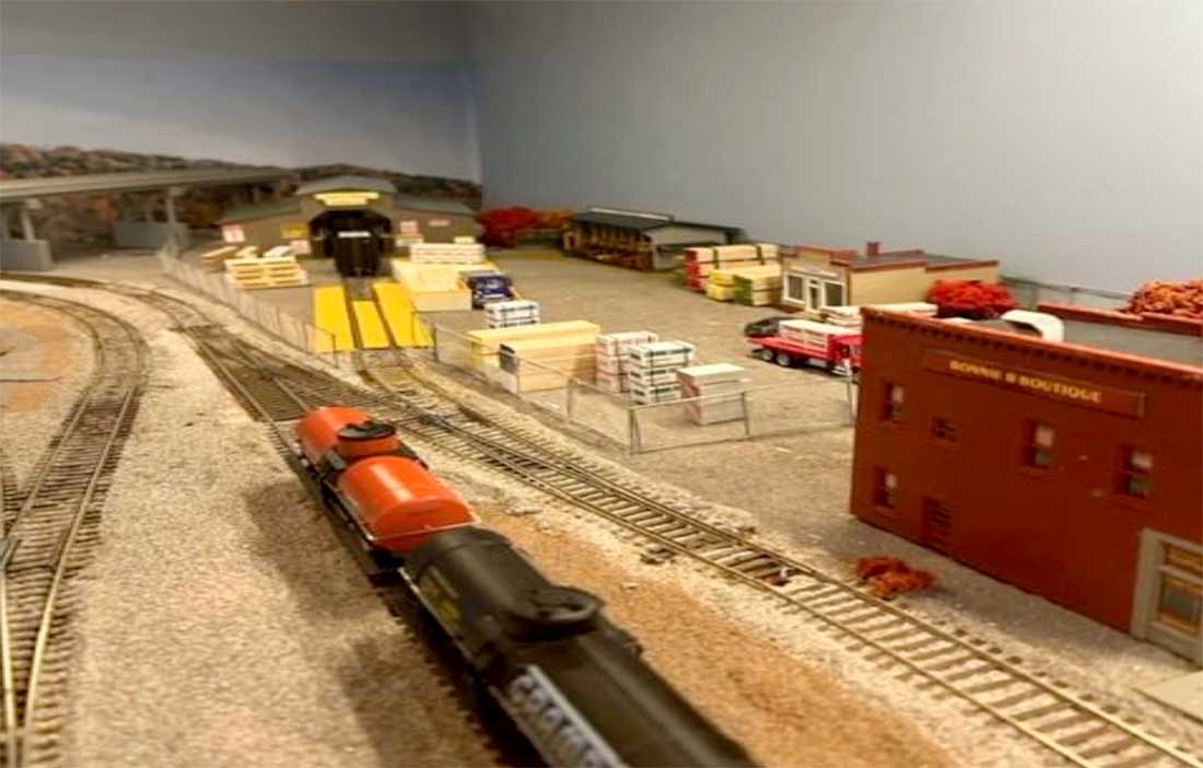 HO scale container yard