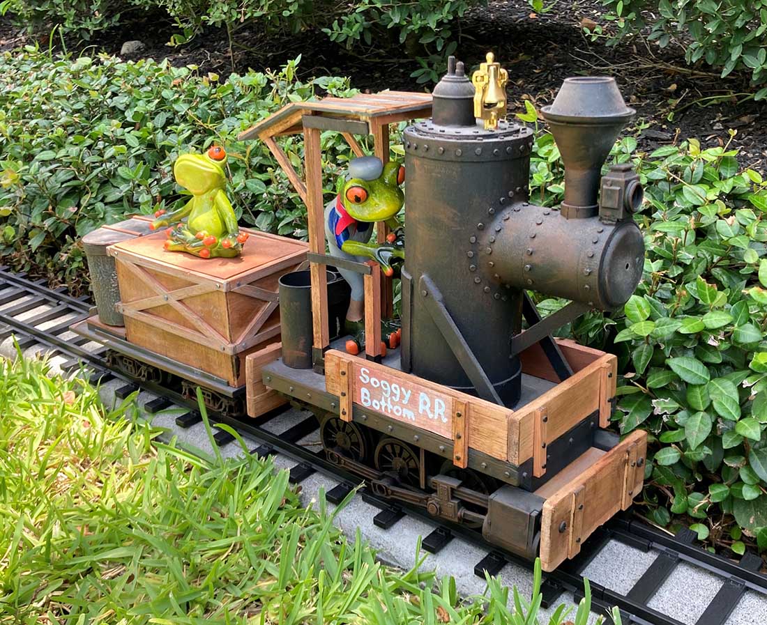 outdoor model train