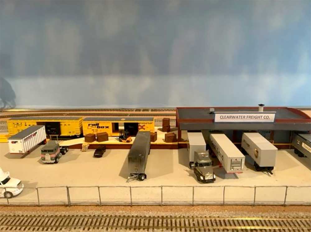 HO scale freight yard