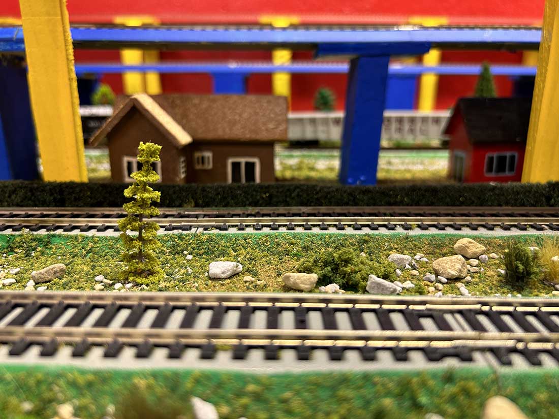 model railroad track