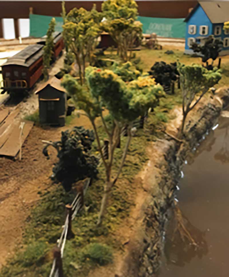 model railroad embankment