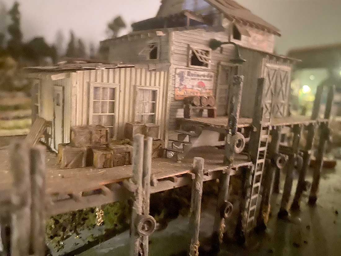 model train wharf