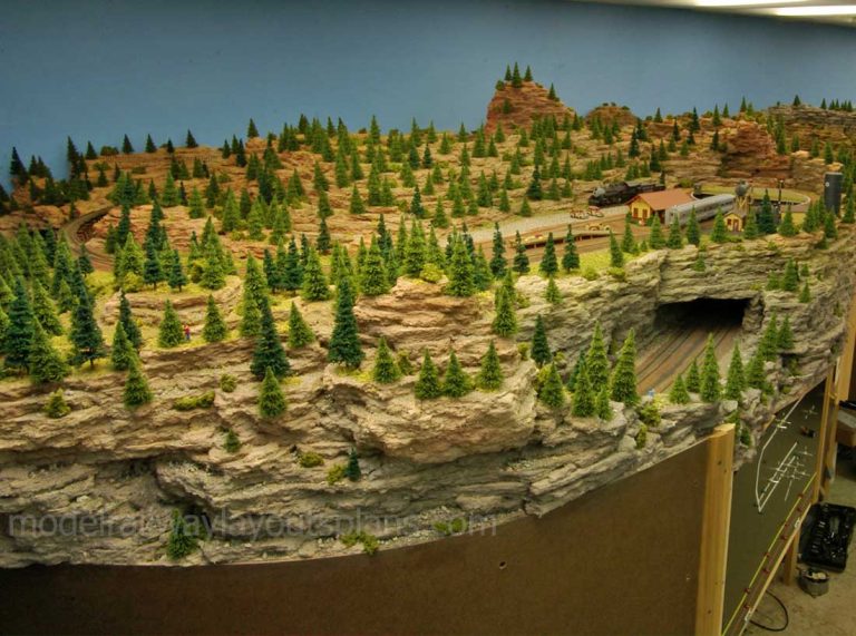 HO scenery for model trains Dan's Model railroad layouts plansModel