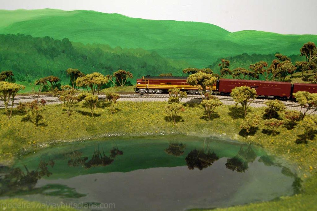 Model Train Rivers HO train layout with rivers - Model railroad layouts plansModel ...