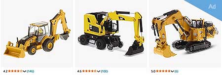 HO scale back hoe