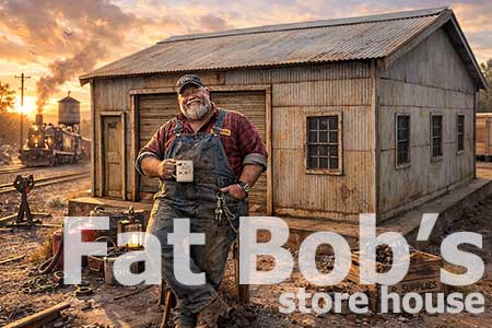 fat bob's store house printable building