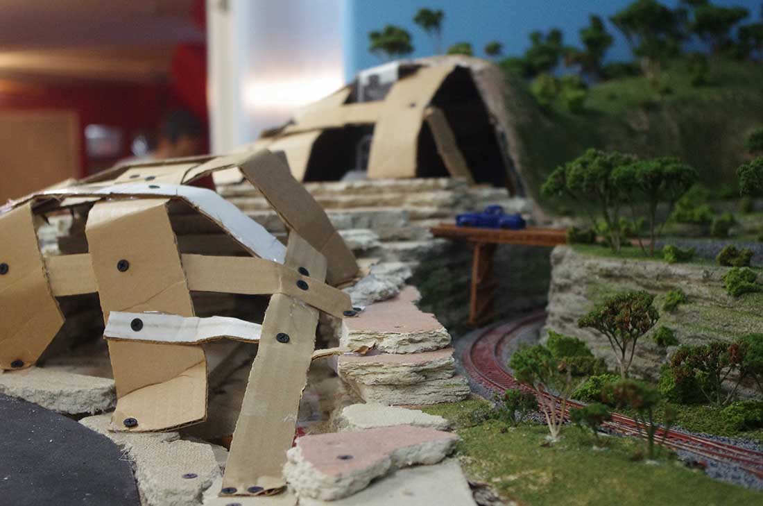 model railroad mountains