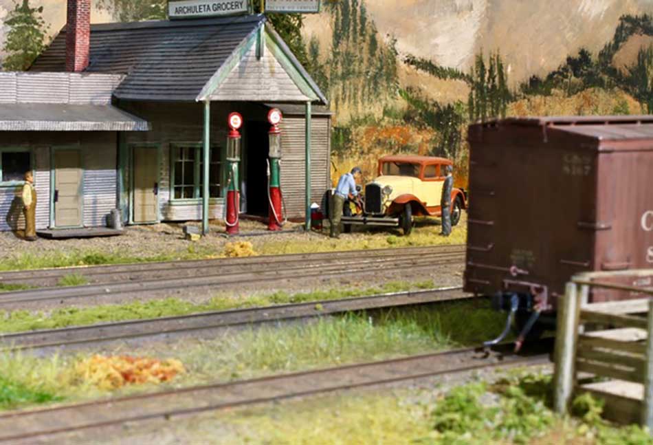 O scale train yard