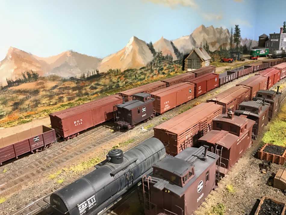 Battery power for model trains freight yard