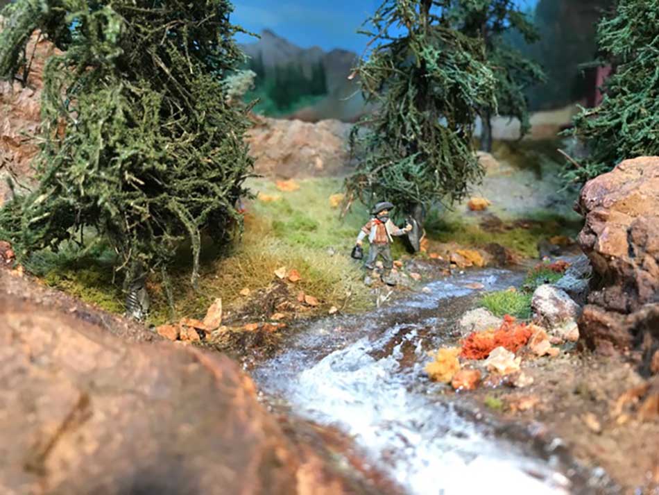 O scale water scene