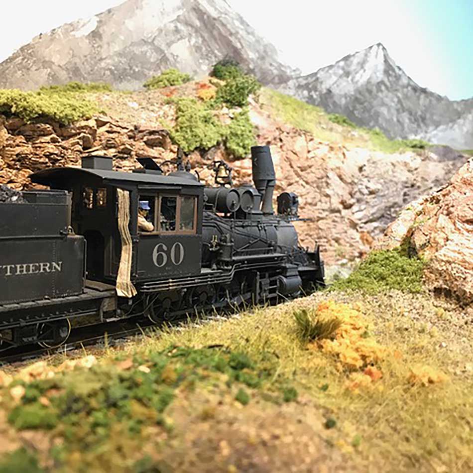 Battery power for model trains steam