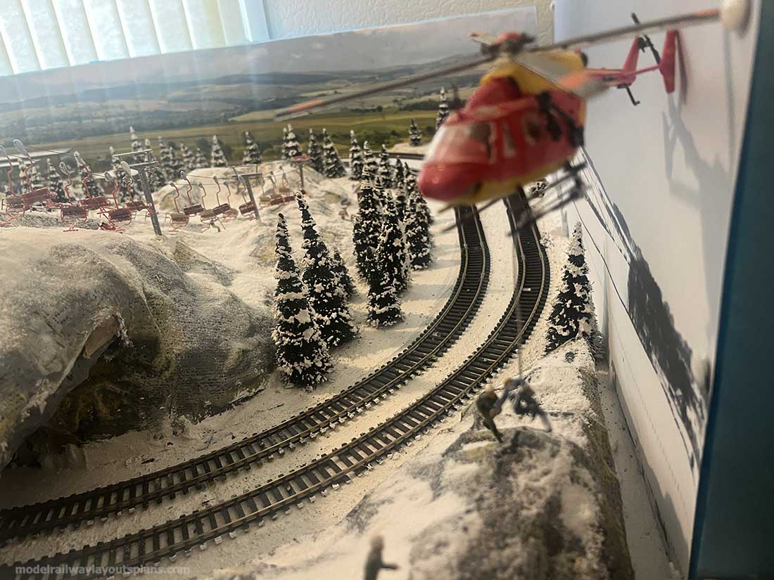 model railway snow