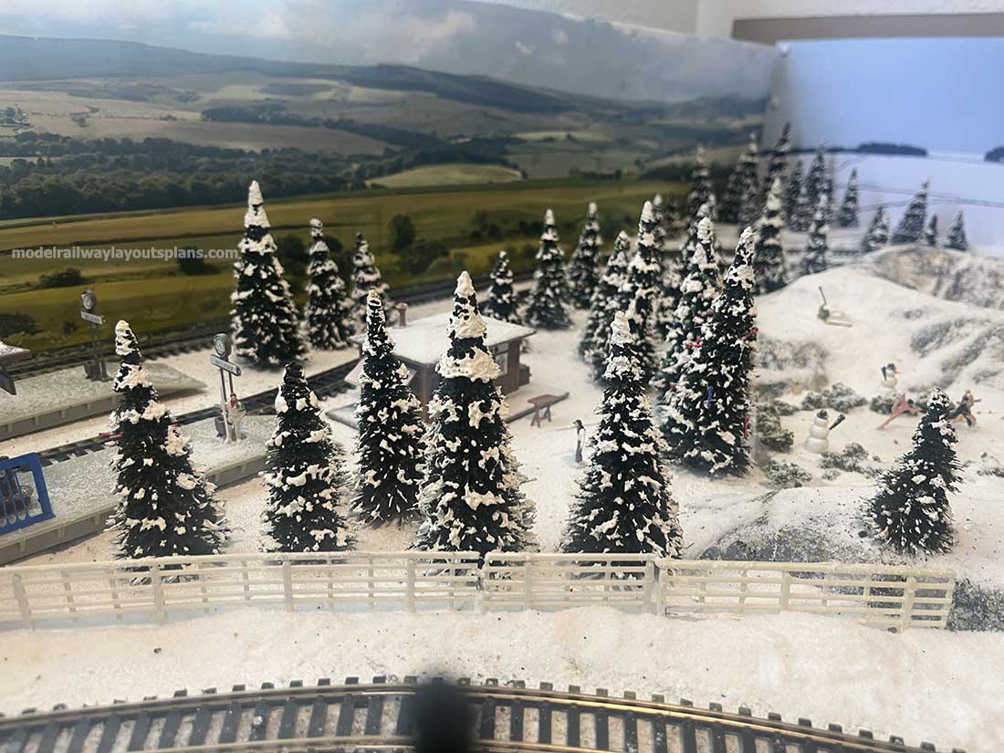 model railway snow
