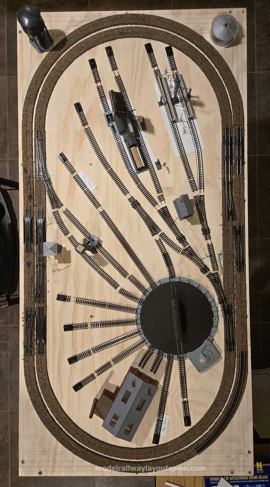 n scale engine yard layout
