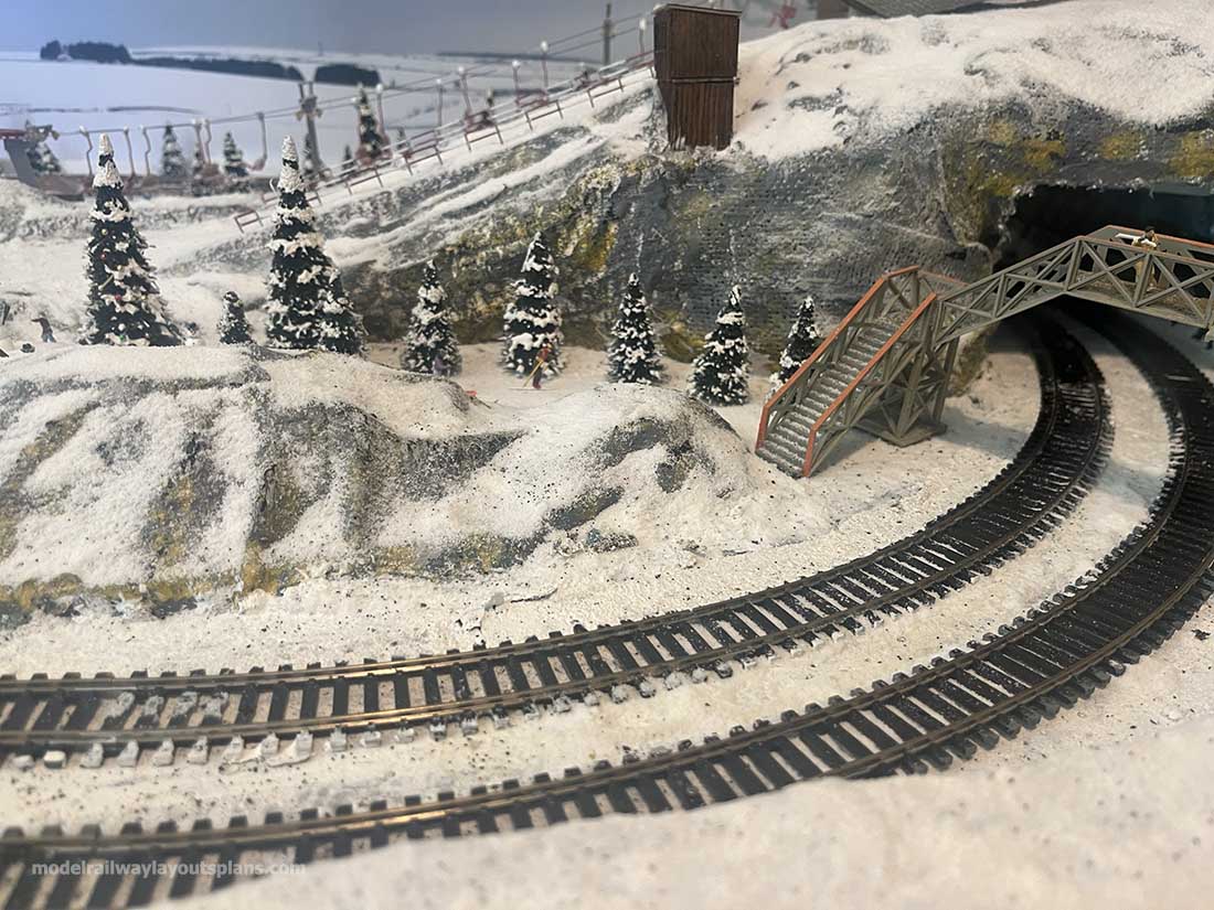 model railway snow