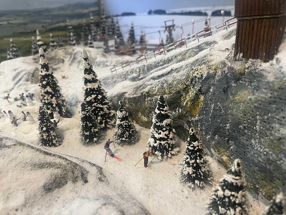model railway snow