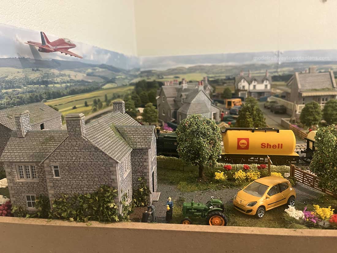 model railway village
