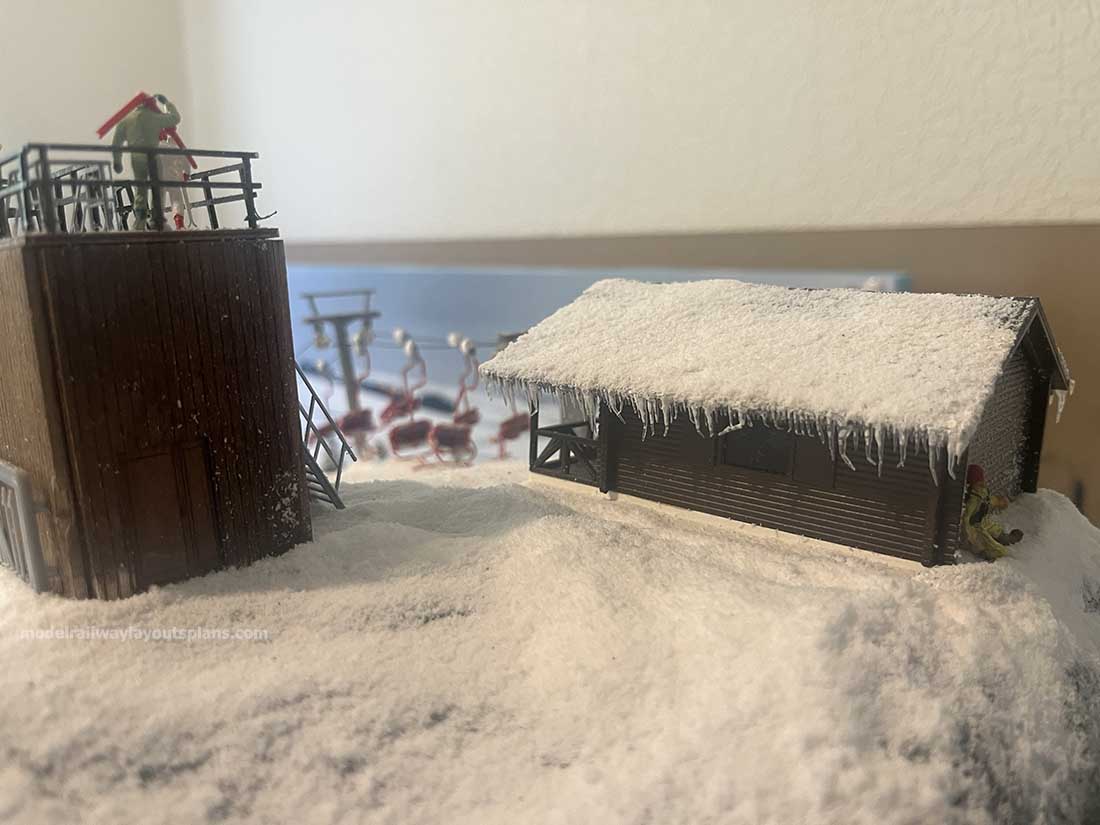 model railway snow