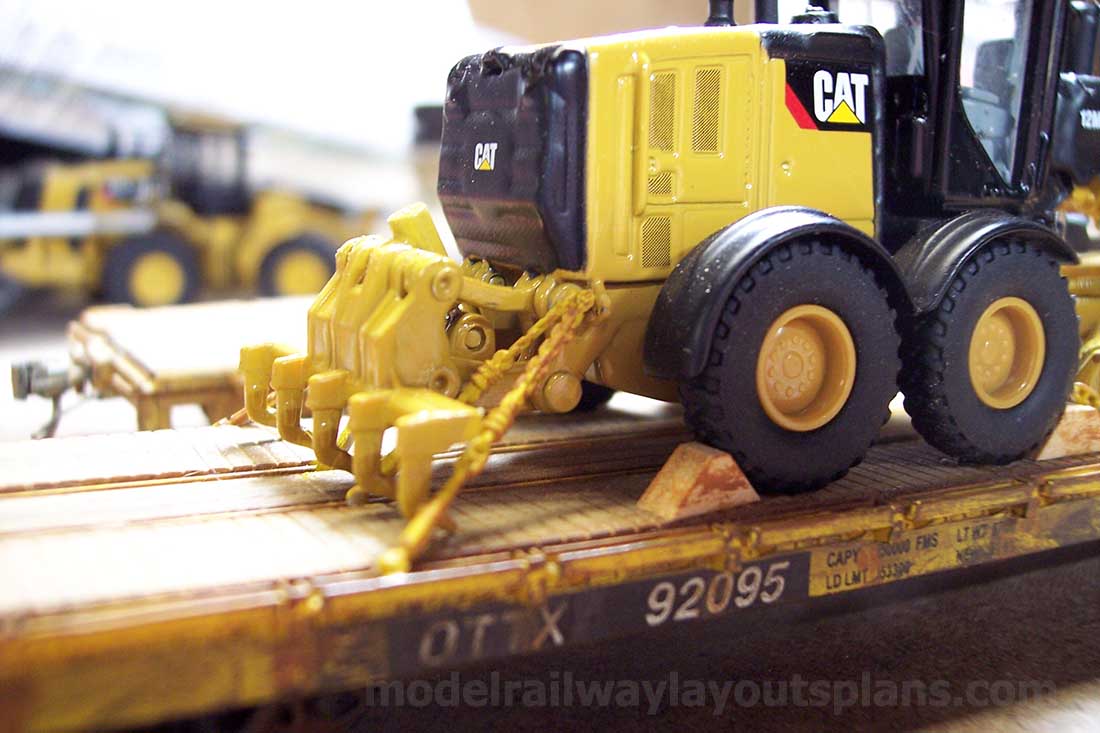 model train flatbed detail