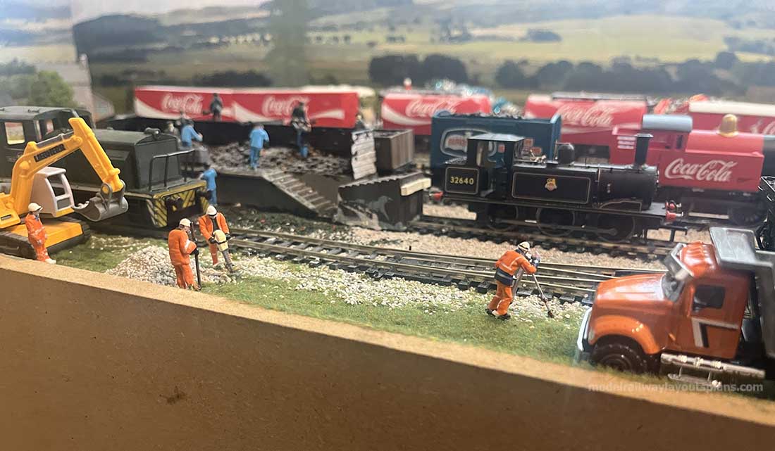 model railway maintenance worker