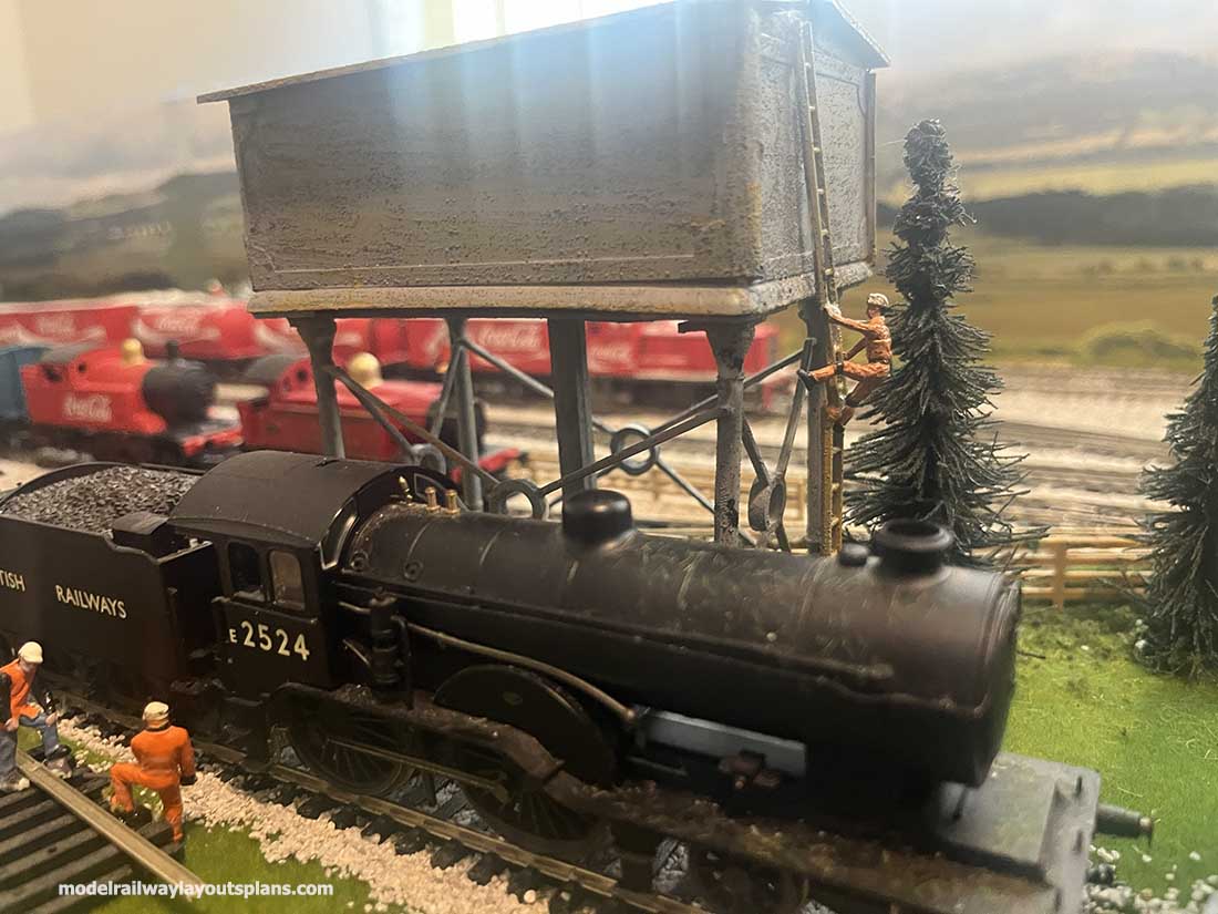 model railway maintenance worker