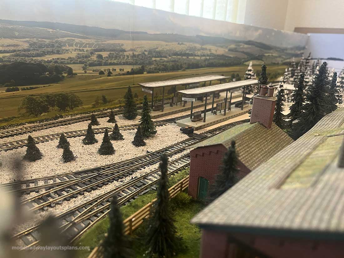model railway platform