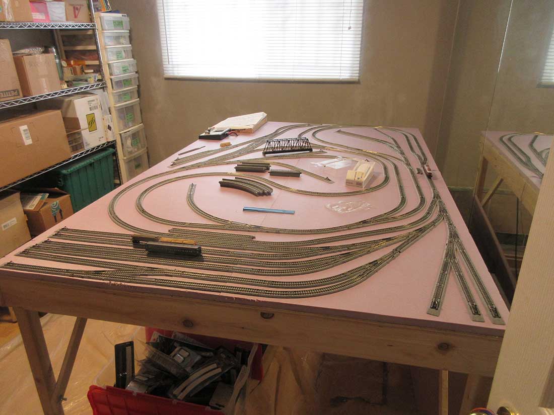 1 - 4 foot X 6.5 foot table with first layout
