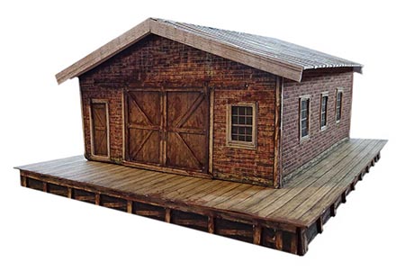 model railroad printable building