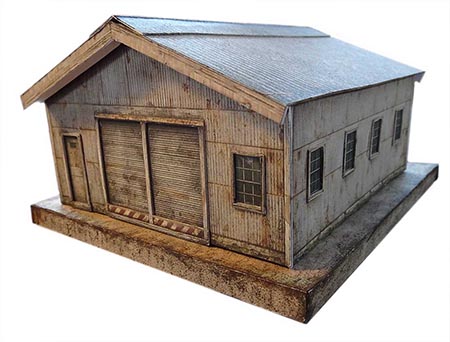 model railroad printable building