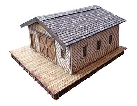 model railroad printable building