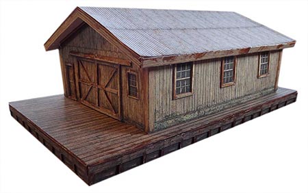 model railroad printable building