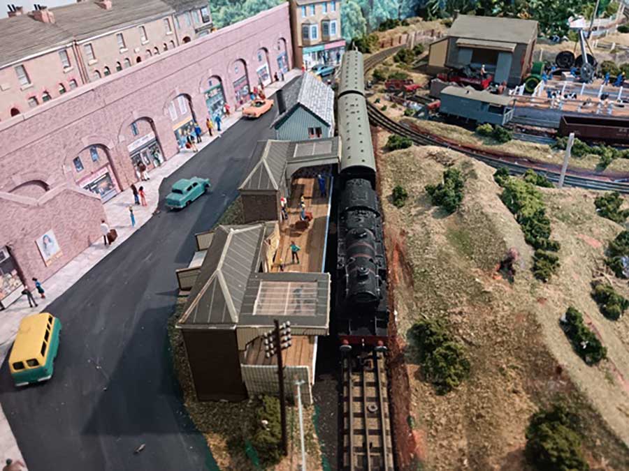 model train layout