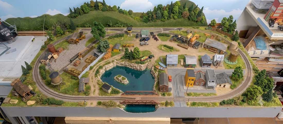 ai pic of planned layout for building a modular train layout
