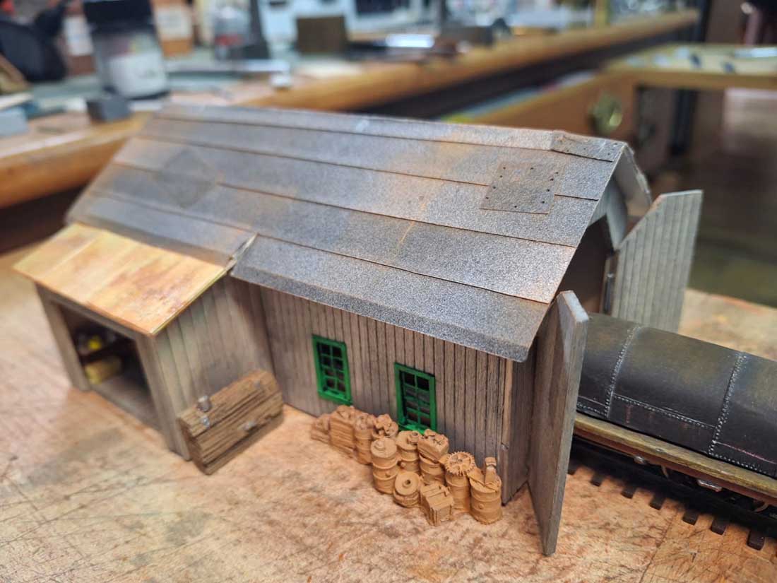 model train engine house